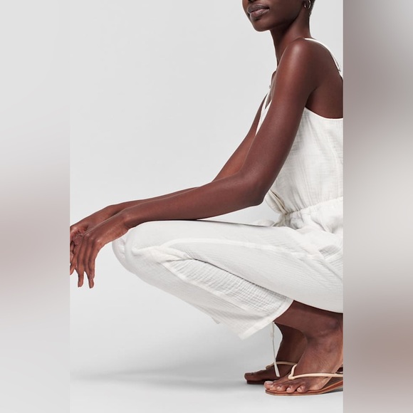 Faherty Dream Organize Cotton Gauze Leila Jumpsuit - Picture 6 of 15